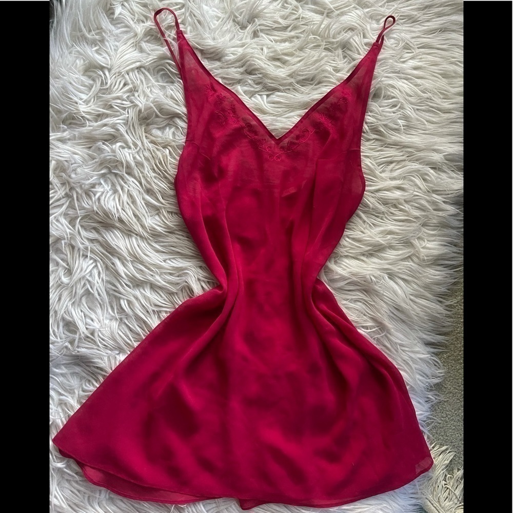 Vtg Victoria Secret Night Slip Small